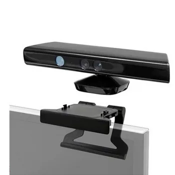 Прочный пластик Черный пластиковый зажим для телевизора Крепление на зажимную подставку Держатель Подходит для Microsoft Xbox 360 Kinect Sensor