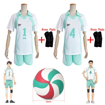 Форма для старшеклассников, Летние шорты с короткими рукавами Haikyuu Oikawa Tooru, Косплей-костюм для волейбола, Спортивная одежда для футбола