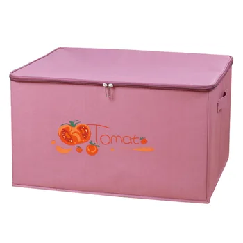 Коробка для хранения одежды на молнии, Тканевая Художественная Бытовая Складная Сортировочная коробка Jul2046
