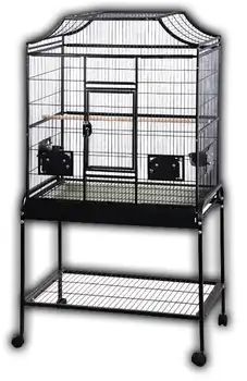 A & E Cage Co. Элегантная клетка для птиц большого размера черного цвета