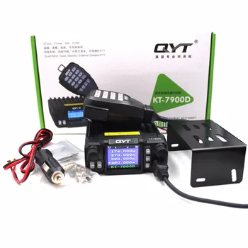 Дешевая цена QYT KT-7900D четырехдиапазонный 25 Вт мини автомобильный мобильный радиоприемник