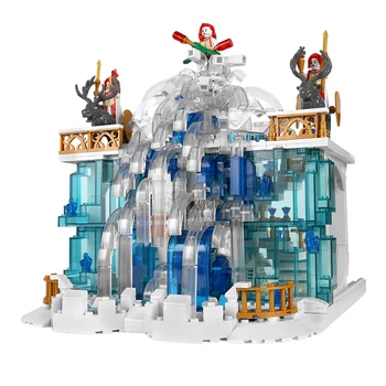 MOULD KING 11009, креативные игрушки для девочек, MOC Crystal Falls, Строительные блоки, Обучающие Сборочные кирпичи, Рождественские подарки для Детей