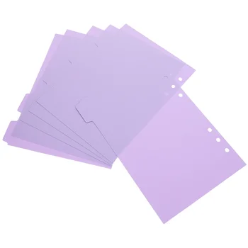 Разделители индексов Tab 6 Бумажные бирки Разделители Вкладок Защита бумаги Пластиковые протекторы