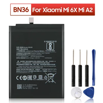 Сменный Аккумулятор BN36 Для Телефонов Xiaomi Mi 6X Mi6X MiA2 Mi A2 3010mAh