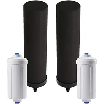YKMGON 4 шт. Фильтры для воды (BB9-2) И фторидные фильтры для воды (PF-2) для очистки воды, Система фильтрации воды в ведре