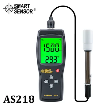 цифровой РН-метр измеритель PH тестер SmartSensor AS218 0,00 ~ 14,00pH Прибор для измерения влажности измеритель кислотности воды