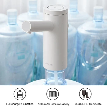 KL40USB Интеллектуальный Портативный Электрический Насос для бутылок с водой, Автоматический Дозатор воды, Количественный Дозатор для бутылок с ведром, Тест TDS
