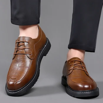 Высококачественная брендовая мужская обувь из натуральной кожи, мужская профессиональная деловая обувь, универсальная мужская повседневная обувь, дышащая