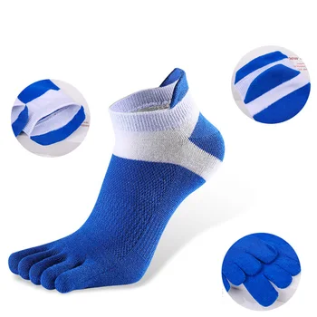 5 пар/лот, Летние мужские носки, хлопковые короткие носки с пятью пальцами, Высокое качество