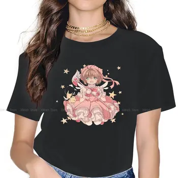 Kinomoto Розовая Женская одежда Аниме Card Captor Sakura, футболка оверсайз, Кавайные винтажные женские блузки