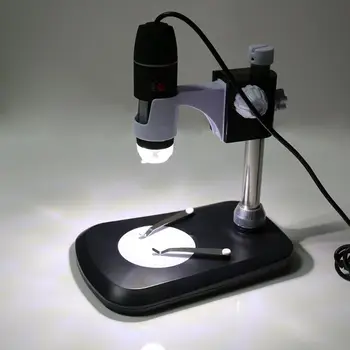 Ручной электронный микроскоп, USB-лупа с увеличением от 40 до 1600 раз, ABS для корпуса, Микрообъектив для биологических наук