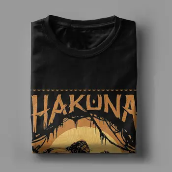 Мужские и женские футболки Disney The Lion King, потрясающие хлопковые футболки с коротким рукавом, футболки Hakuna Matata Sunset, одежда