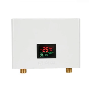 Водонагреватель 110 В 220 В, Настенный электрический Водонагреватель для ванной Комнаты, ЖК-дисплей температуры, Белый EU Plug