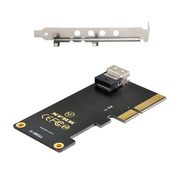 CY SFF-8654 к PCI-E 4X к U.2 U2 Комплект SFF-8639 к SSD-адаптеру Slimline SAS NVME PCIe SSD для материнской платы
