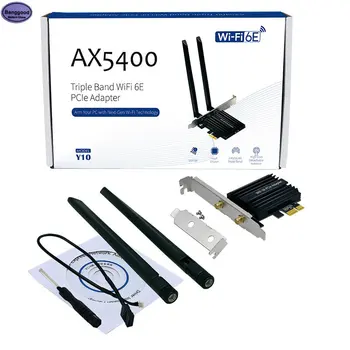 AX210 Двухдиапазонный PCIE Для Киберспортивных игр WIFI 3000 М Высокоскоростная Bluetooth 5.1 Встроенная сетевая антенна Гигабитная Сетевая карта Беспроводная