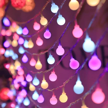 3 М шаровая светодиодная гирлянда, 20 светодиодных цепочек, сказочные огни, Праздничный Рождественский свадебный декор, Рождественская гирлянда на батарейках