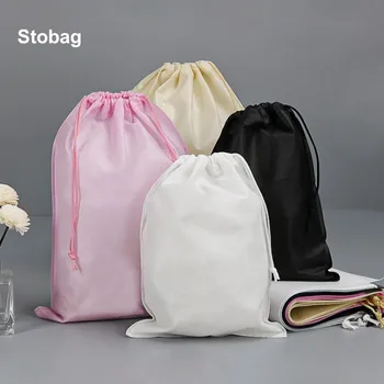 StoBag Нетканые сумки на шнурках, Тканевая сумка для хранения обуви, Одежды, переносные многоразовые сумки-органайзеры для путешествий, Индивидуальный логотип (за дополнительную плату)