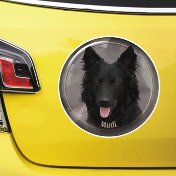 Самоклеящаяся наклейка с изображением Собаки Муди, Автомобильная наклейка, Водонепроницаемые автодекоры на бампер, заднее стекло, ноутбук, Выберите размер #S60927
