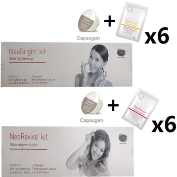Набор NEE Luminous Gel Kit - Мощное средство для осветления кожи, косметическая капсула Facial Oxygen 3 в 1 - Получите сияющую кожу мгновенно с помощью