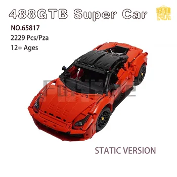 Moc 65817 488gtb Супер Спортивный Автомобиль LEGOin Модель С Рисунками в формате PDF Строительные Блоки Кирпичи Детские Игрушки 