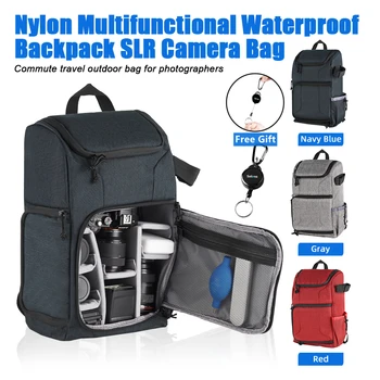 Водонепроницаемая сумка для фотокамеры Selens, Нейлоновая сумка Большой емкости, Портативный Дорожный рюкзак для DSLR-камеры для ноутбука Sony Canon