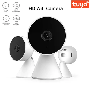 Камера Tuya HD 1080P Умный Дом Внутренняя Беспроводная камера видеонаблюдения WiFi Автоматическое отслеживание CCTV Security Baby Pet Monitor