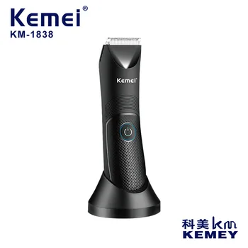 kemei триммер для волос KM-1838 USB перезаряжаемая машинка для стрижки волос водонепроницаемый триммер для волос на теле, бикини, ноги, борода, триммер для рук