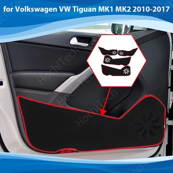 Защитный ковер, внутренняя защита двери, боковое покрытие, накладка на дверь автомобиля, наклейка против удара ногой для Volkswagen VW MK2 2010-2017 Аксессуары