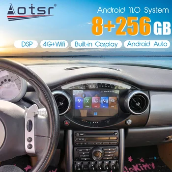 Android 11 Автомобильный Радио Стерео Мультимедийный Плеер Для BMW MINI 2004-2006 GPS Навигация HD Сенсорный Экран Carplay Головное устройство