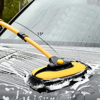 Щетка для мытья автомобилей Швабра Для мытья автомобилей Инструменты для чистки автомобилей Швабра с Телескопической длинной ручкой Синельная Метла Автоаксессуары