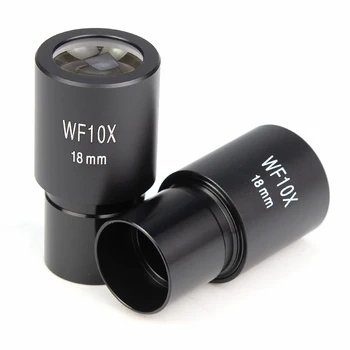 2 шт WF10X широкоугольный окуляр биологического микроскопа с оптическими линзами Широкоугольный окуляр 23,2 мм Монтажный размер