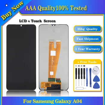100% Протестированный Оригинальный ЖК-экран для Samsung Galaxy A04 SM-A045F с цифровым преобразователем, полная сборка