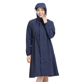 Длинный модный дождевик, защищающий от дождя все тело, ветровка для взрослых девочек, студенческое пончо для электромобилей корейской версии