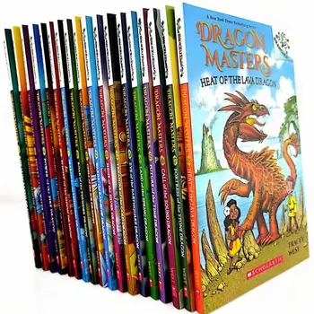 Набор из 18 книг с английскими историями о драконе-мастере, которые помогут вашим детям развить интерес к чтению детских сказок на ночь