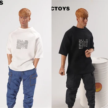 CCTOYS CC006, Свободная футболка с принтом 1/6 человека-солдата, Модная корейская верхняя одежда для 12-дюймовых фигурных игрушек для тела