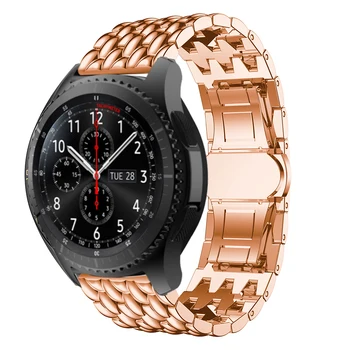 Роскошный ремешок для часов из нержавеющей стали, сменный ремешок для Samsung Galaxy Watch 46 мм для samsung s3 Classic/Frontier, ремешок на запястье