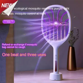 Сверхлегкая бытовая Электрическая Мухобойка от комаров, трехслойная сетка от комаров, защита от вредителей, ручной убийца от комаров