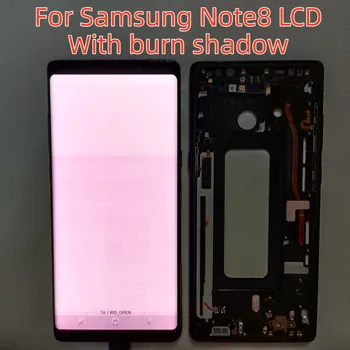 100% Оригинал Для Samsung Galaxy Note8 N950F Дисплей AMOLED SM-N950A N950U Сенсорный экран N8 Дигитайзер Компонент С тенью ожога