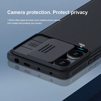 Nillkin для Xiaomi Poco F5 5G Case F5 Pro Защитный Объектив камеры camshield Матовый Жесткий 360 полная Задняя крышка для Poco F5Pro