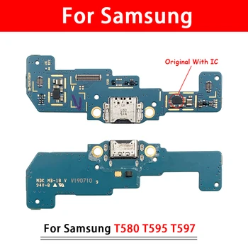 Для Samsung Galaxy Tab A A2 10,5 2018 T590 T595 T597 SM-T590 T595C T595N USB Плата Зарядного устройства Порт док-станции Гибкий Кабель Запчасти