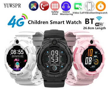 Детские Умные часы GPS LBS Wifi Местоположение 4G Видеозвонок Вибрация 26 мм ремешок SIM телефон Часы для мальчиков и девочек Y01