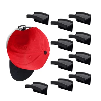 Клейкие крючки для шляп Для настенного крепления бейсбольных кепок, Прочные вешалки для шляп, Органайзер для хранения декора комнаты