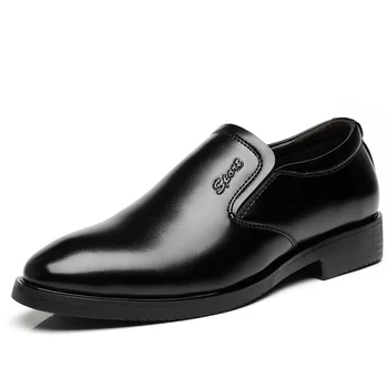 Размер 37-47, мужская деловая Повседневная Официальная обувь из натуральной кожи, британская дышащая обувь с низким берцем для мужчин, Zapatos De Hombre