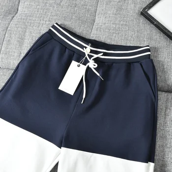 Летние мужские шорты из высококачественной хлопчатобумажной ткани 2024, модные повседневные спортивные шорты в стиле пэчворк для мужчин, выполненные в стиле пэчворк